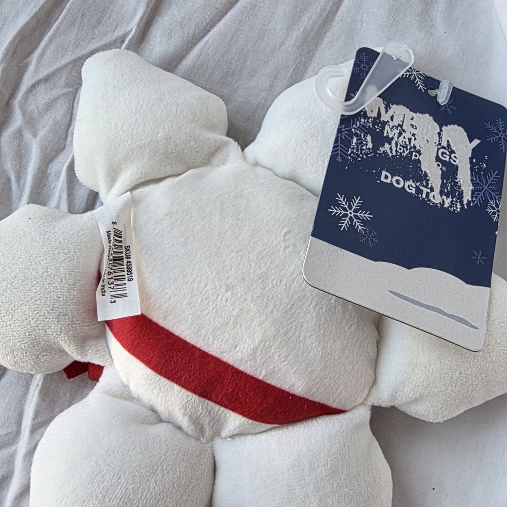 White Plush Toy with Red 👀BUNDLE AND SAVE🥳